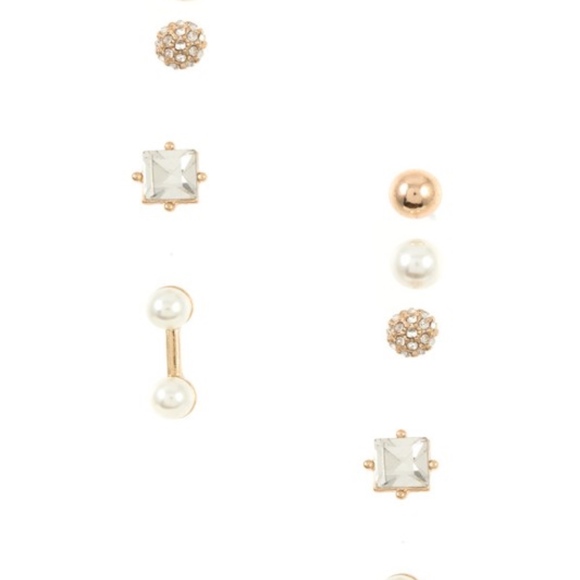 Mixed Pearl and Gem Earring Set - Picture 5 of 5